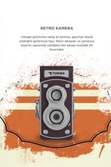 Mini Retro Dijital Fotoğraf Makinesi Video Kamera 1080P CMR44 Mor