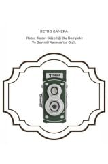 Mini Retro Dijital Fotoğraf Makinesi Video Kamera 1080P CMR44 Yeşil