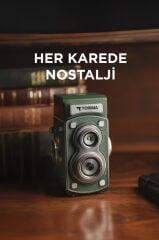 Mini Retro Dijital Fotoğraf Makinesi Video Kamera 1080P CMR44 Yeşil