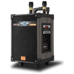 Bluetooth Hoparlör Mikrofonlu Kumandalı Işıklı Speaker LT-910 Siyah