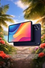 Android Tablet Kalem Klavye Mouse Full Set SIM Kartlı BTK Kayıtlı 10.1 İnç T17 Pro Max Koyu Mavi