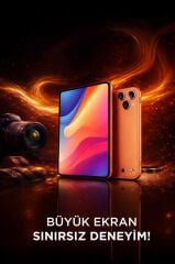 Android Tablet Kalem Klavye Mouse Full Set SIM Kartlı BTK Kayıtlı 10.1 İnç T17 Pro Max Turuncu