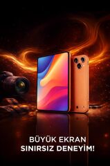 Android Tablet Kalem Klavye Mouse Full Set SIM Kartlı BTK Kayıtlı 10.1 İnç T17 Pro Max Turuncu