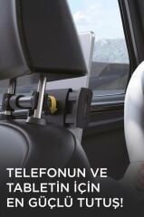 Telefon Tutucu Ayarlanabilir Arka Koltuk Oto Aksesuarları JX050 Siyah