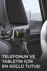 Torima JX-050 Siyah Ayarlanabilir Arka Koltuk Telefon Tablet Tutucu