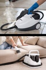 Buharlı Temizleyici Halı ve Koltuk Yıkama Cam Zemin Mutfak Temizleme Buhar Makinesi JJB747II+CB902A